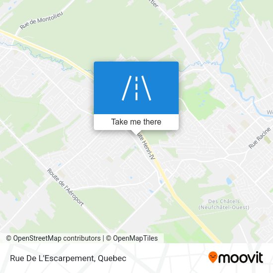 Rue De L'Escarpement map