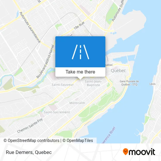 Rue Demers map