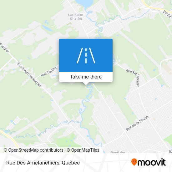 Rue Des Amélanchiers map
