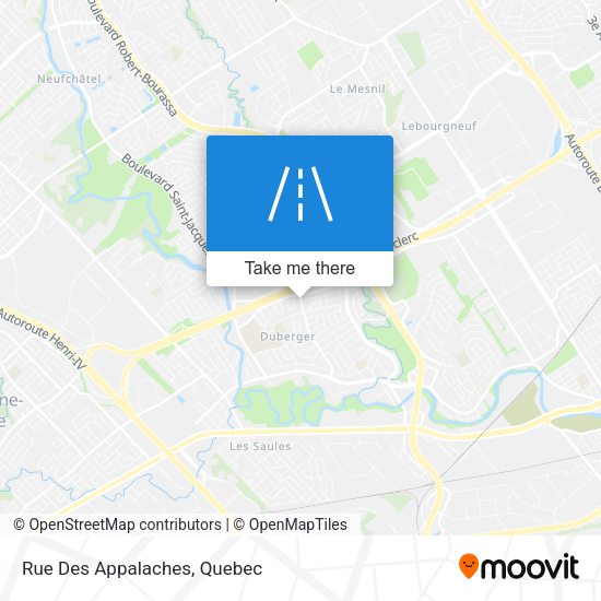 Rue Des Appalaches map