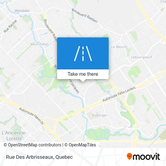Rue Des Arbrisseaux map
