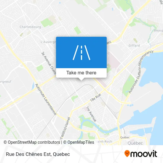 Rue Des Chênes Est map