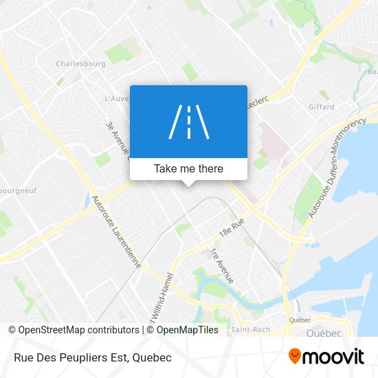 Rue Des Peupliers Est map