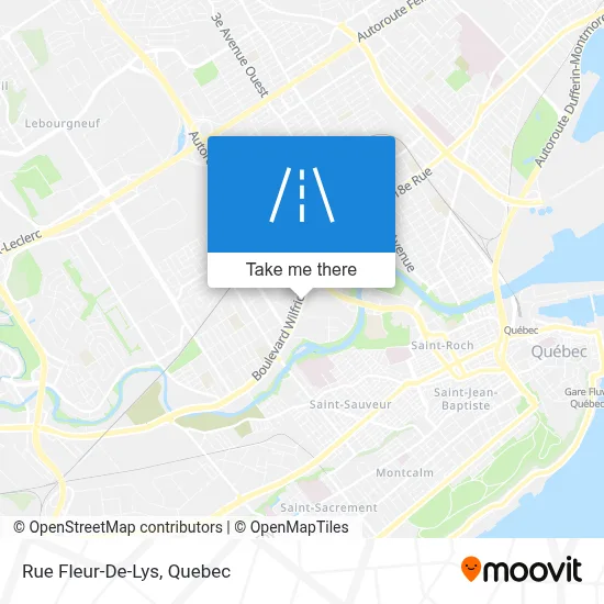 Rue Fleur-De-Lys map