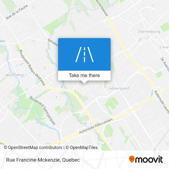 Rue Francine-Mckenzie map