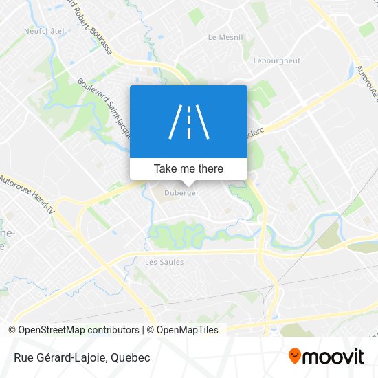 Rue Gérard-Lajoie map