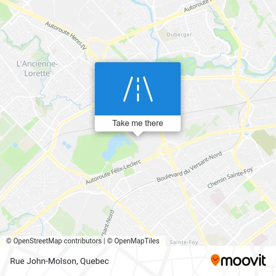 Rue John-Molson map