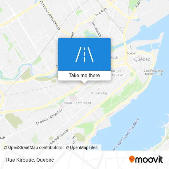 Rue Kirouac map