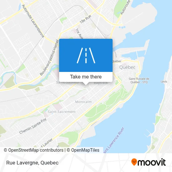 Rue Lavergne map