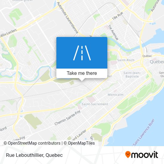 Rue Lebouthillier map