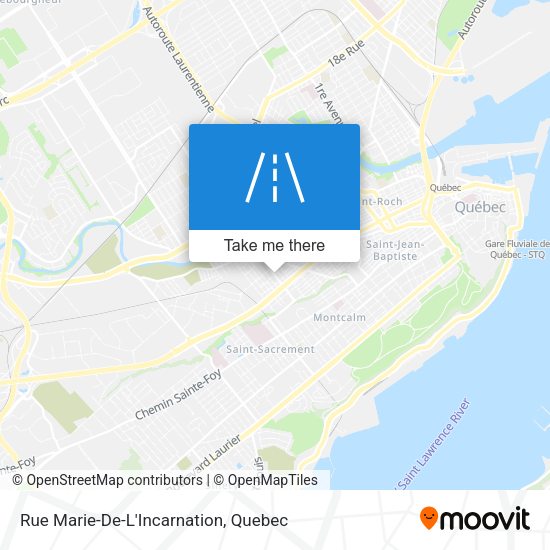 Rue Marie-De-L'Incarnation map