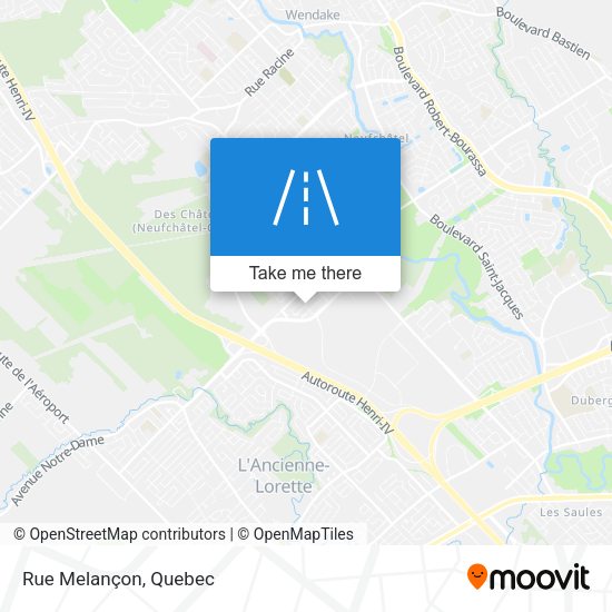 Rue Melançon map