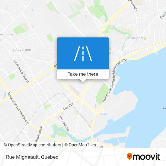 Rue Migneault map