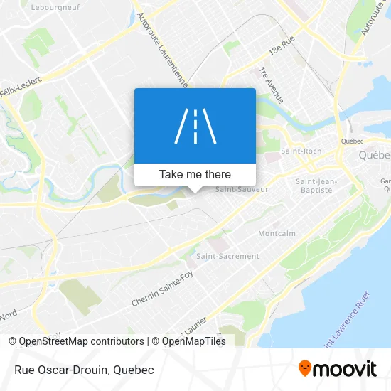 Rue Oscar-Drouin map