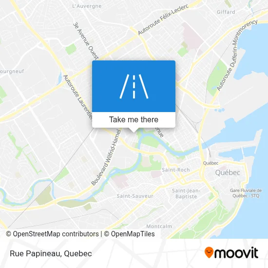 Rue Papineau map