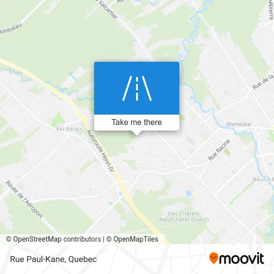 Rue Paul-Kane map