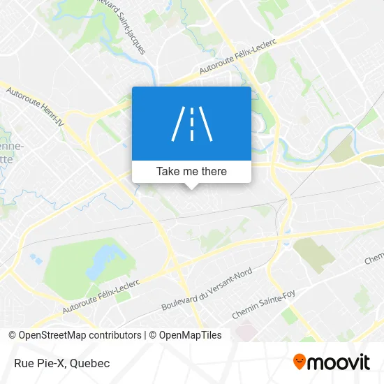 Rue Pie-X map