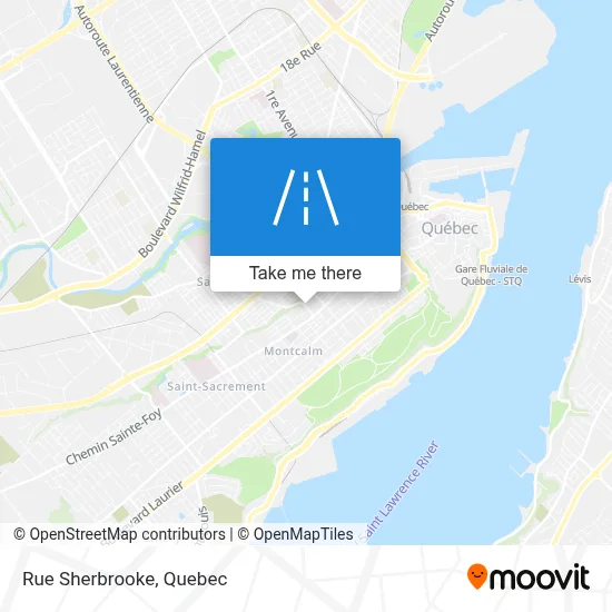 Rue Sherbrooke map