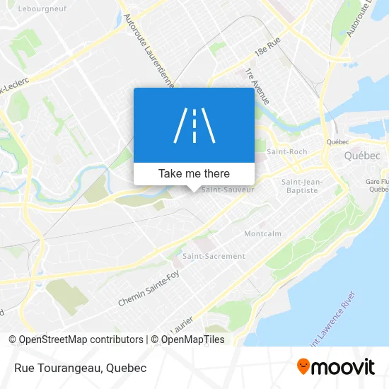 Rue Tourangeau map