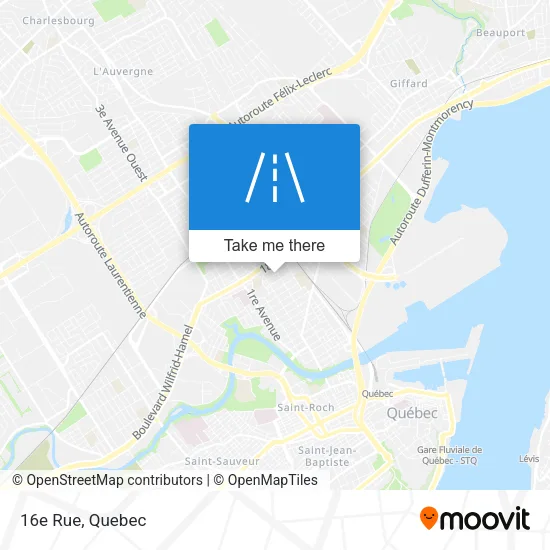 16e Rue map