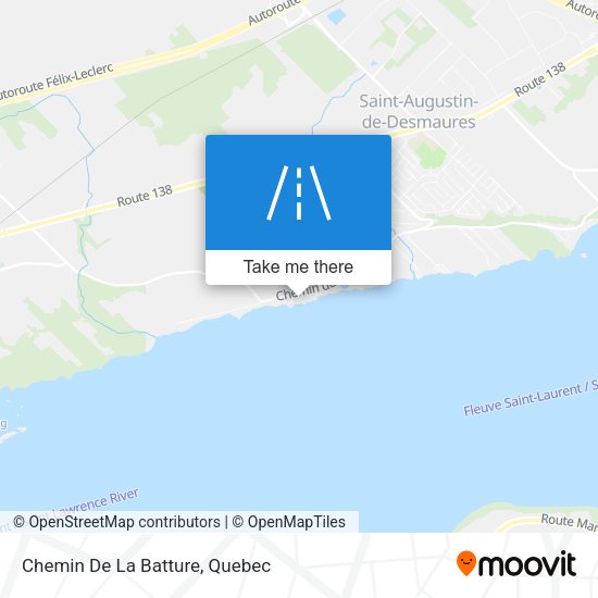 Chemin De La Batture map