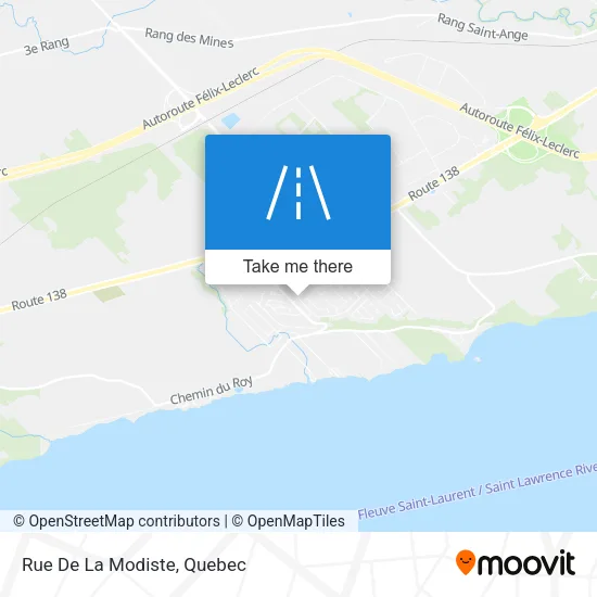Rue De La Modiste map