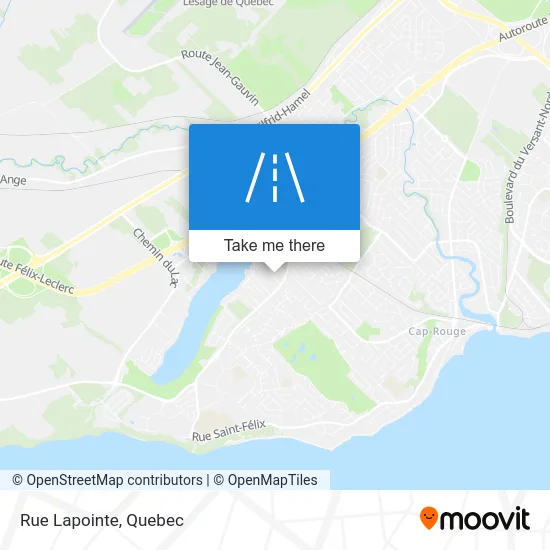 Rue Lapointe map