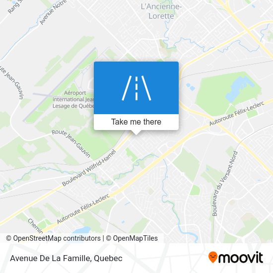Avenue De La Famille map