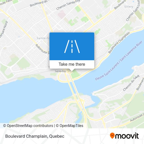 Boulevard Champlain map