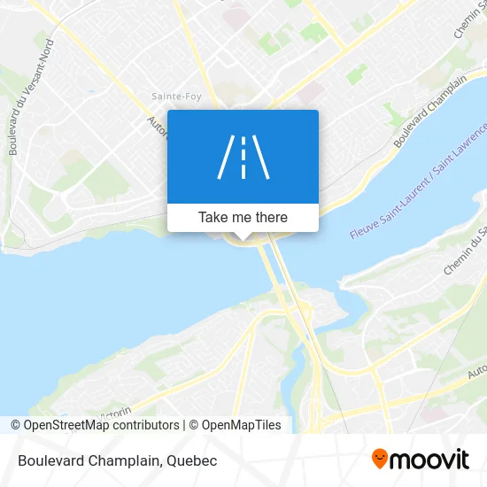 Boulevard Champlain map