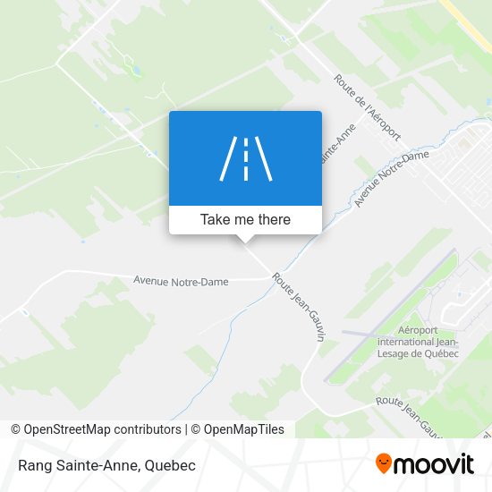 Rang Sainte-Anne map