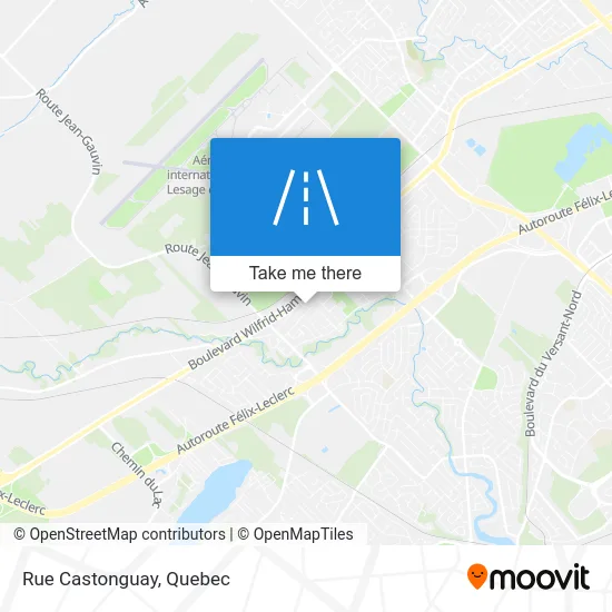 Rue Castonguay map