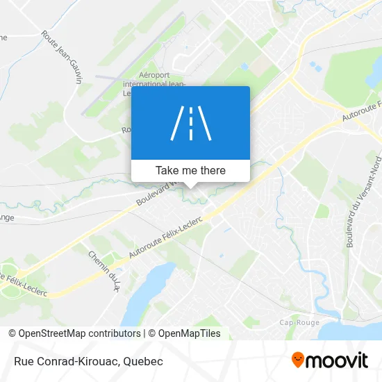 Rue Conrad-Kirouac map