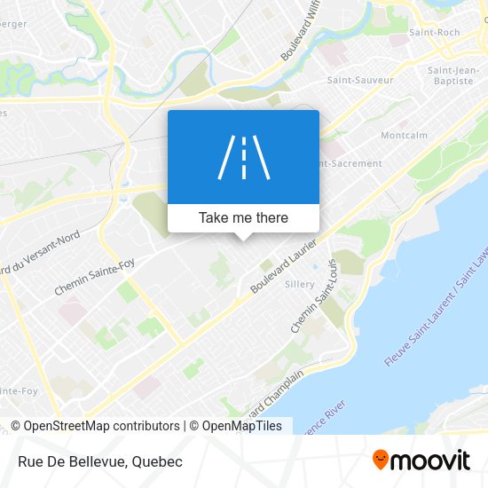 Rue De Bellevue map