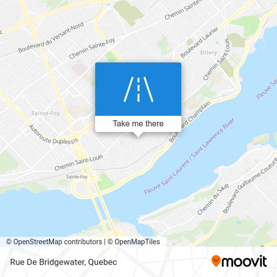 Rue De Bridgewater map