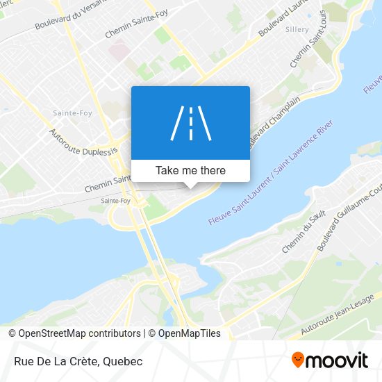 Rue De La Crète map