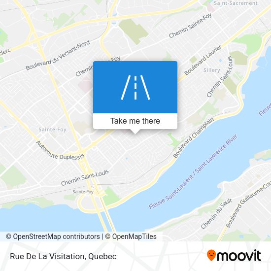 Rue De La Visitation map