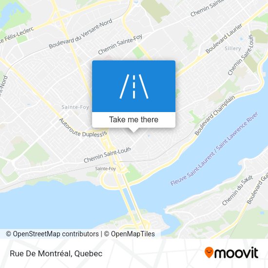 Rue De Montréal map
