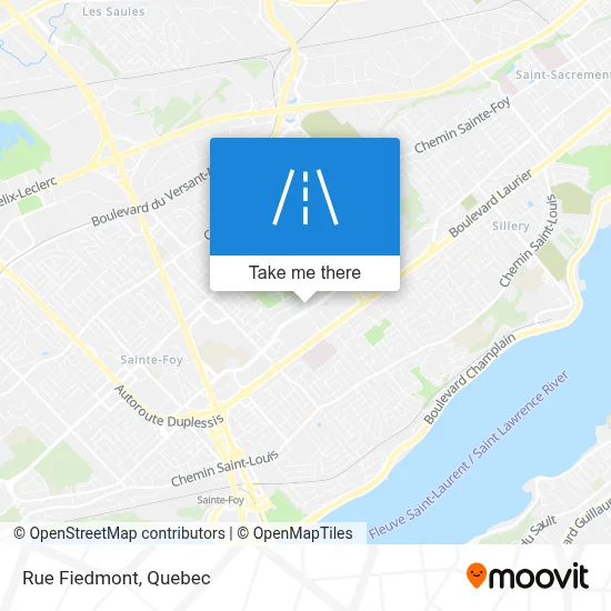 Rue Fiedmont map