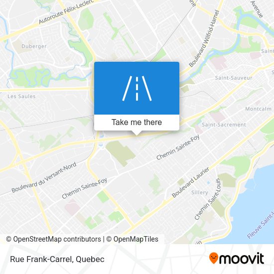 Rue Frank-Carrel map