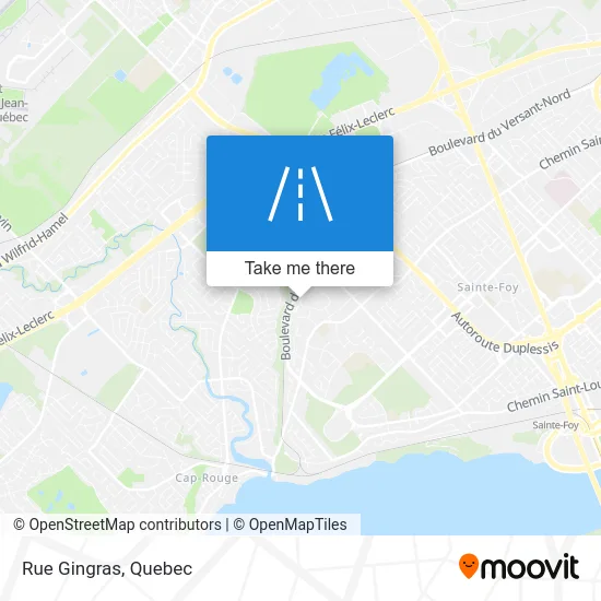 Rue Gingras map
