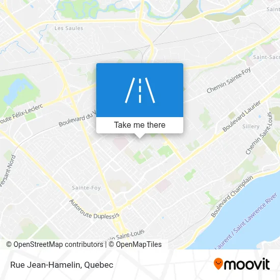 Rue Jean-Hamelin map