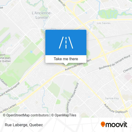 Rue Laberge map