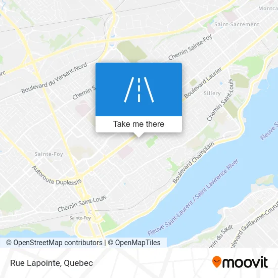 Rue Lapointe map