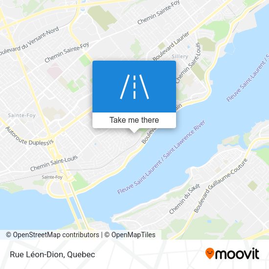 Rue Léon-Dion map
