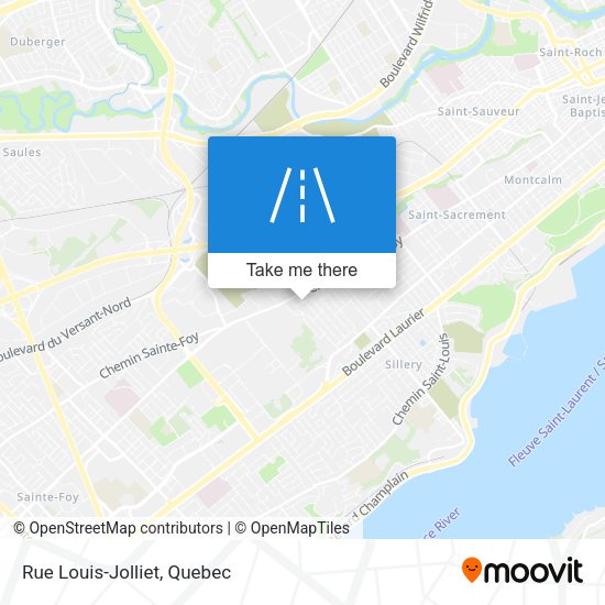 Rue Louis-Jolliet map