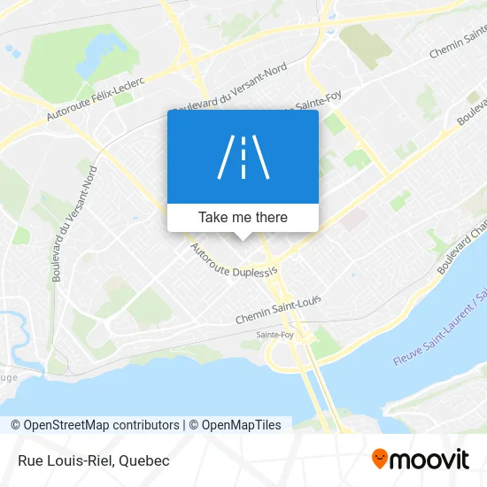 Rue Louis-Riel map