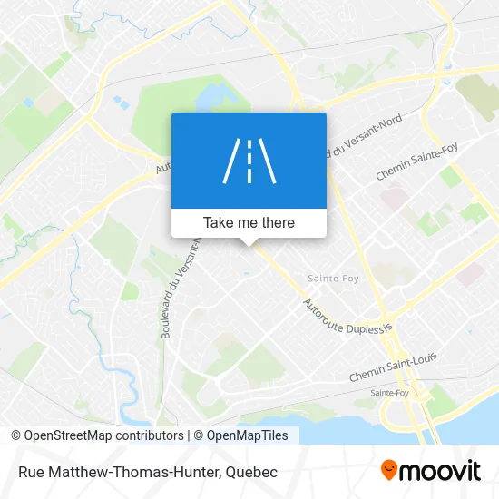 Rue Matthew-Thomas-Hunter map