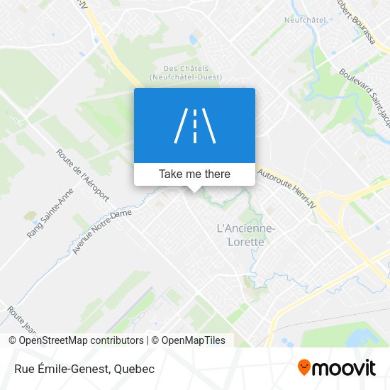 Rue Émile-Genest map