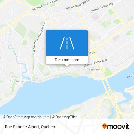 Rue Simone-Albert map